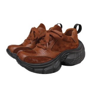 New Women’s Sporty Elegant Shoes – Genuine Leather, Soft Sole